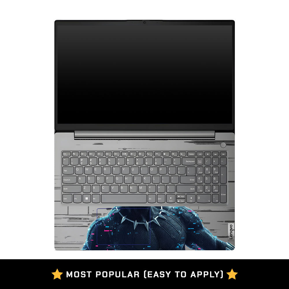 Transparent Lenovo V15 G4 Glitchborne Panther Laptop Skin