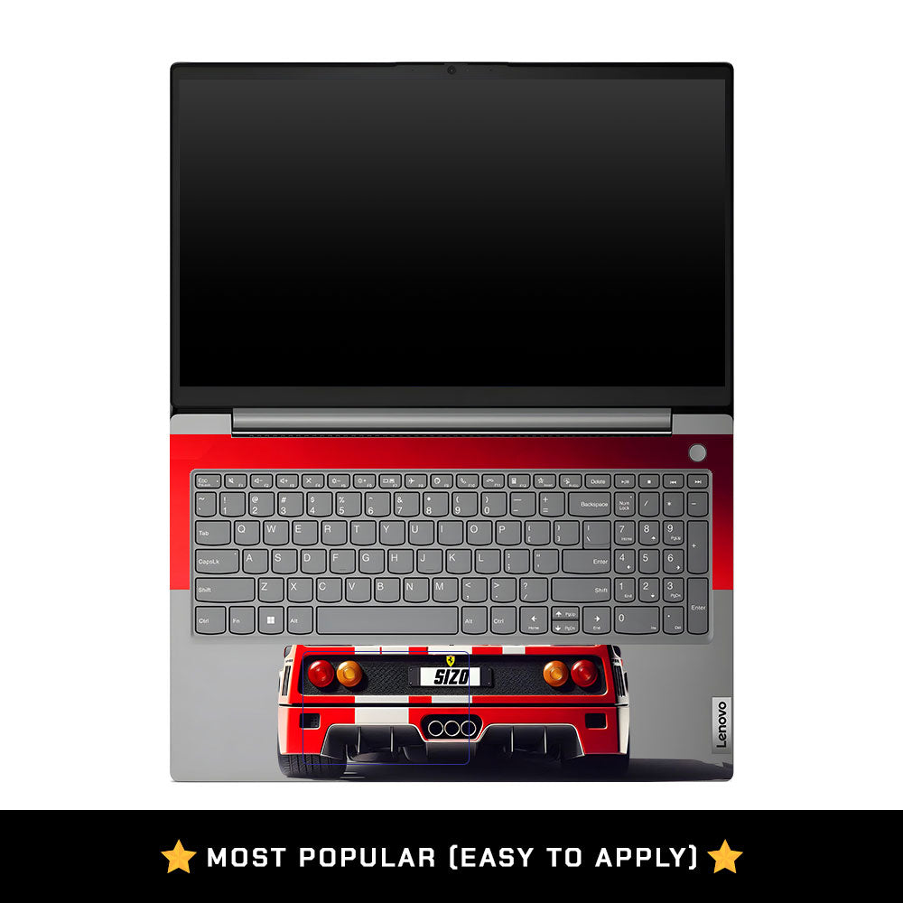 Transparent Lenovo V15 G4 Retro Italian Supercar Laptop Skin