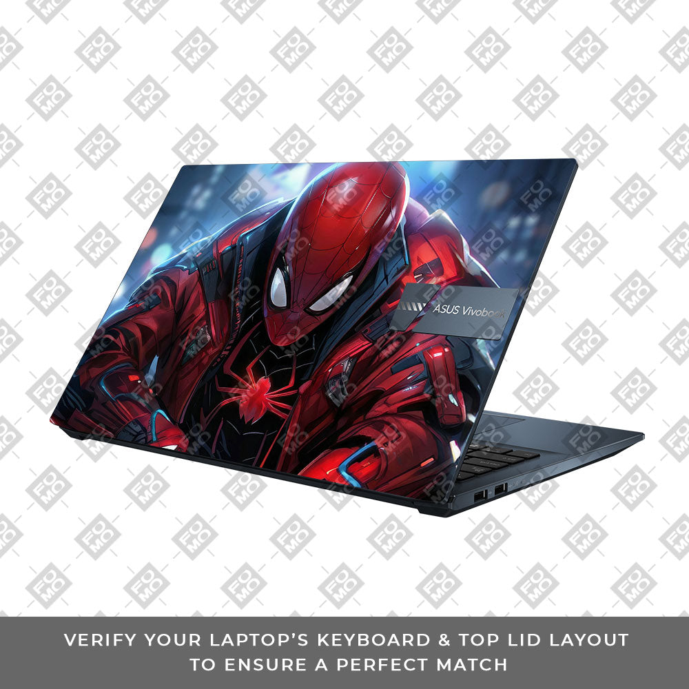 SpiderMan High Tech Hero Asus Vivobook Pro 15 M6500QC & M6500QH 3D Laptop Skin