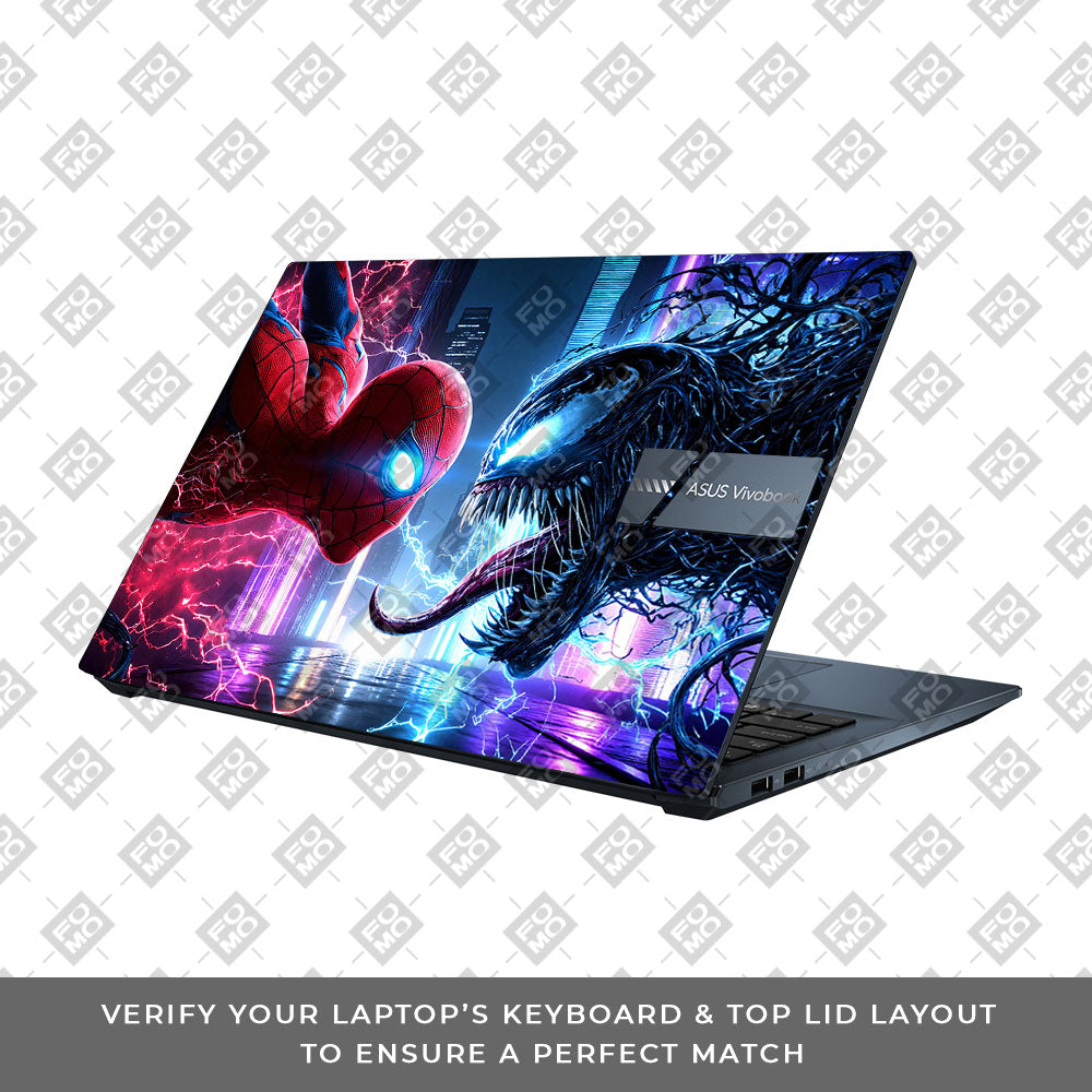 Spiderman vs Venom Showdown Asus Vivobook Pro 15 M6500QC & M6500QH Laptop Skin
