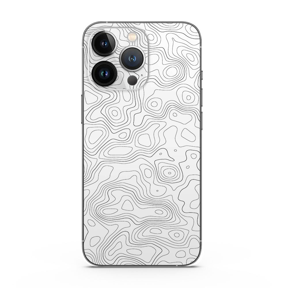 Fomo Store Mobile Skins Miscellaneous White Contour Design