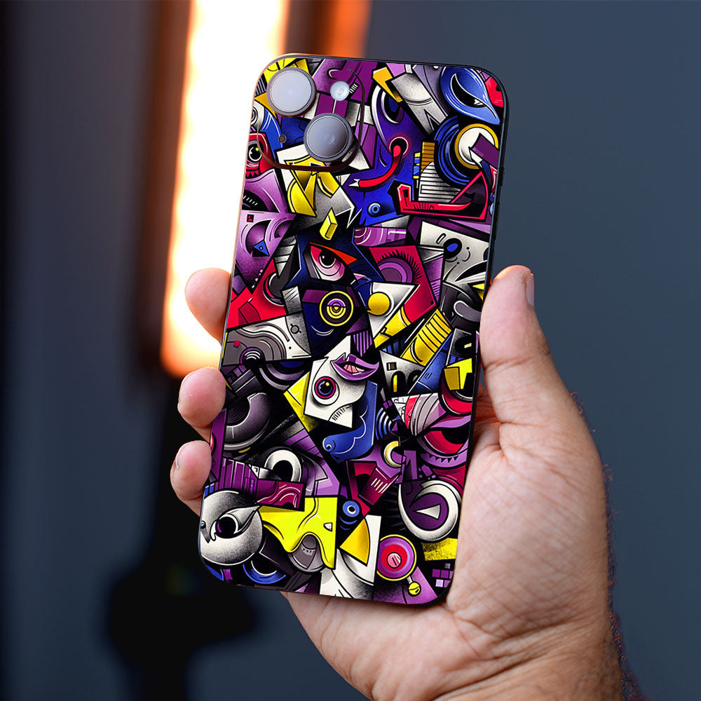 Cubist Pop Art Style Mobile Skins