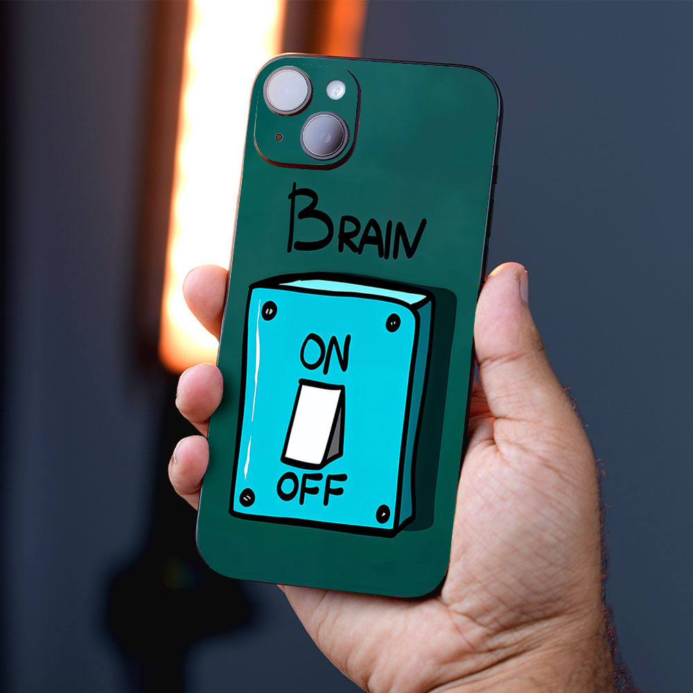 Brain Switch On/Off Mobile Skin