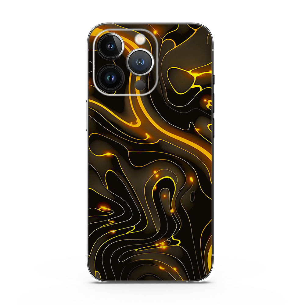 Fomo Store Mobile Skins Miscellaneous Golden Lava Waves