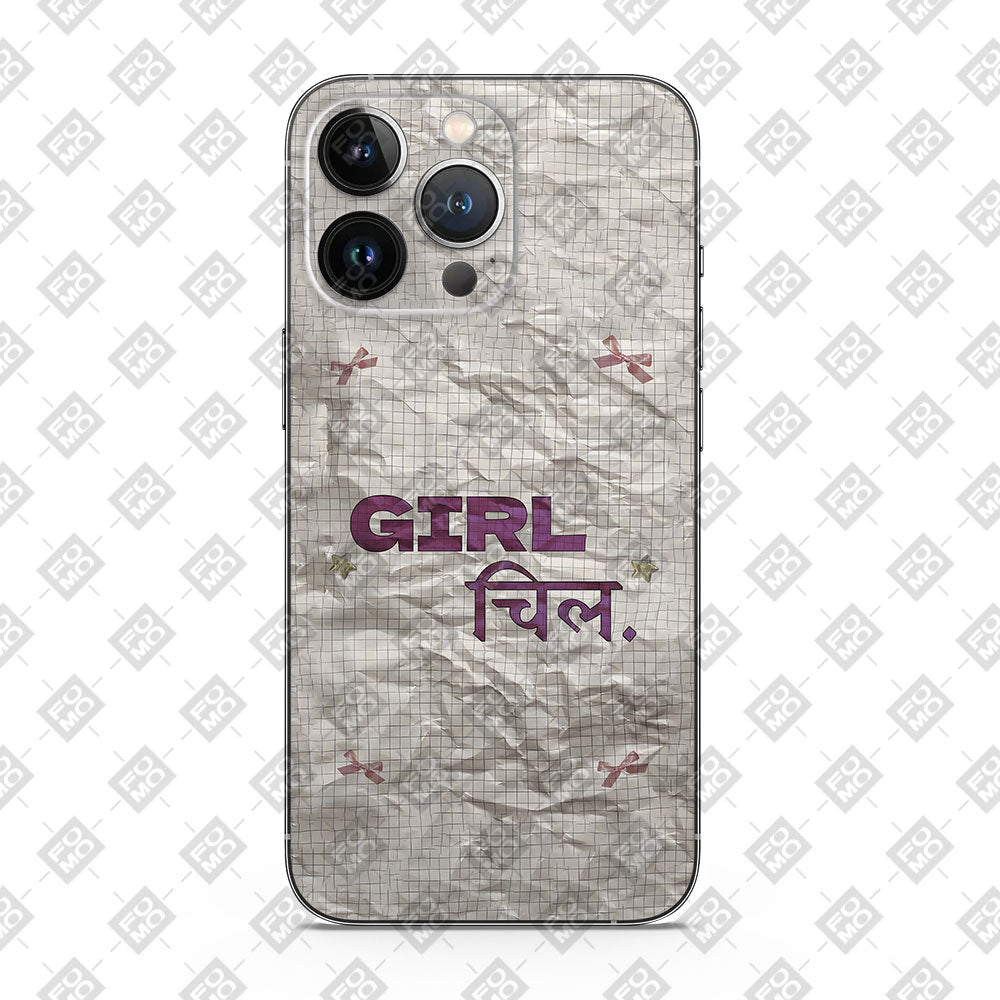 Girl Chill 3D Mobile Skin