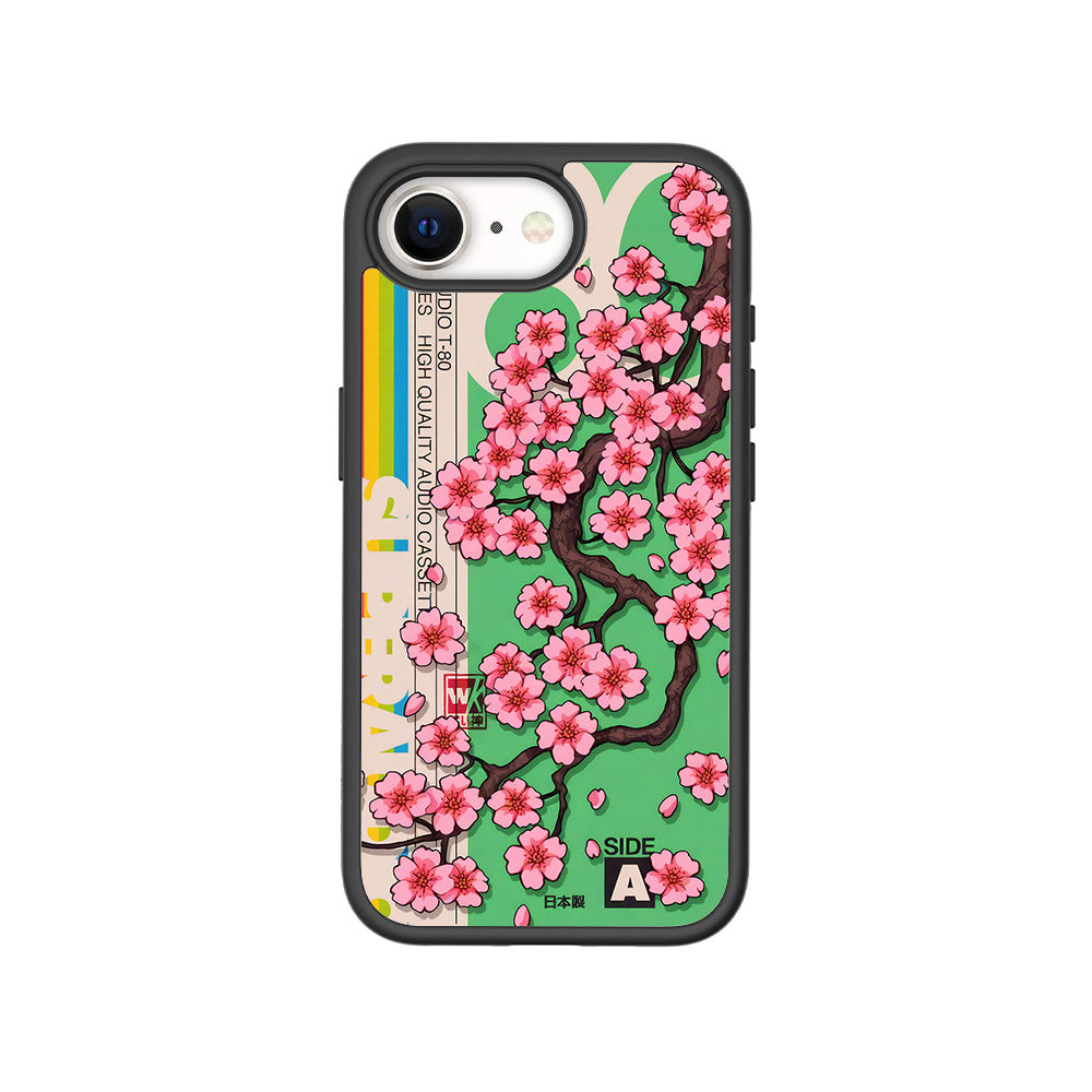Retro Sakura Blossom Skin with Shockguard Armour Magsafe Case for Apple iPhone 16E