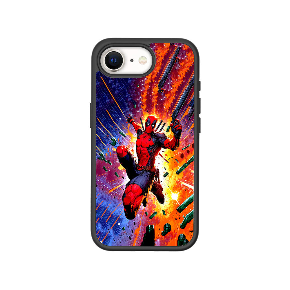 Deadpool Crimson Skin with Shockguard Armour Magsafe Case for Apple iPhone 16E