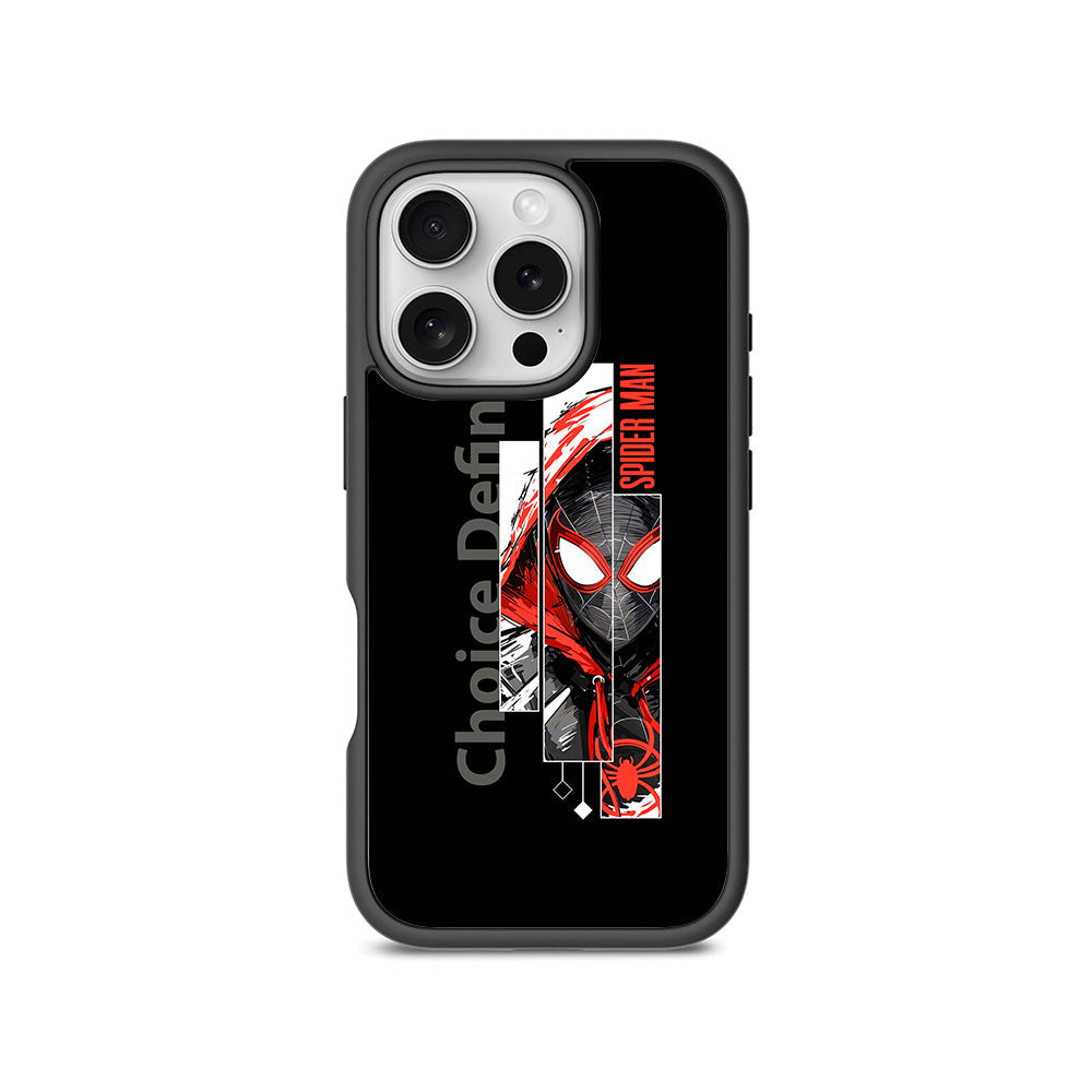Spiderman Choices Defines Skin with Shockguard Armour Magsafe Case for Apple iPhone 16 Pro Max