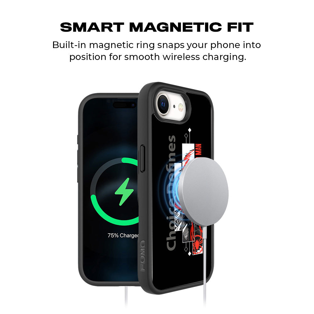 Spiderman Choices Defines Skin with Shockguard Armour Magsafe Case for Apple iPhone 16E