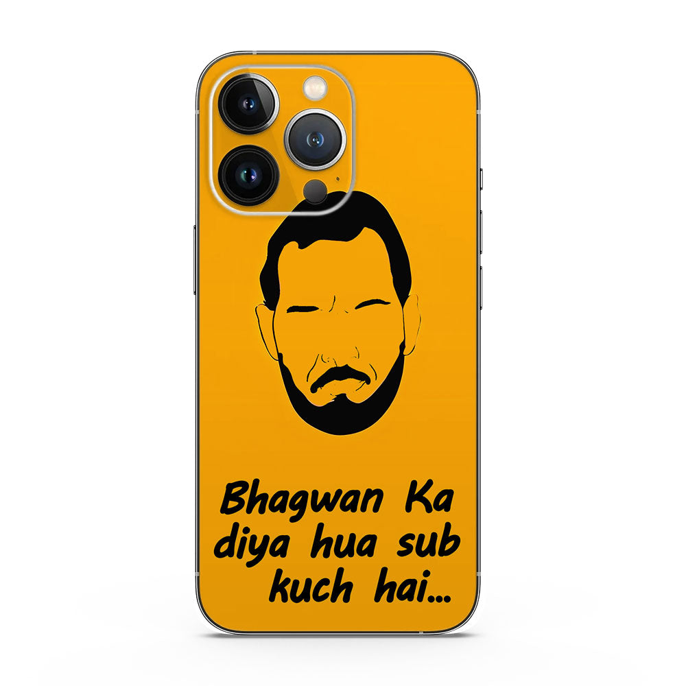 Fomo Store Mobile Skins Quotes Bhagwan ka Diya Hua Sub Kuch Hai