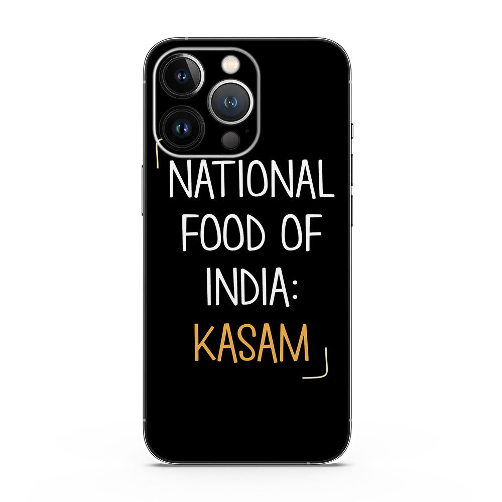 Fomo Store Mobile Skins Quotes National Food is Kasam