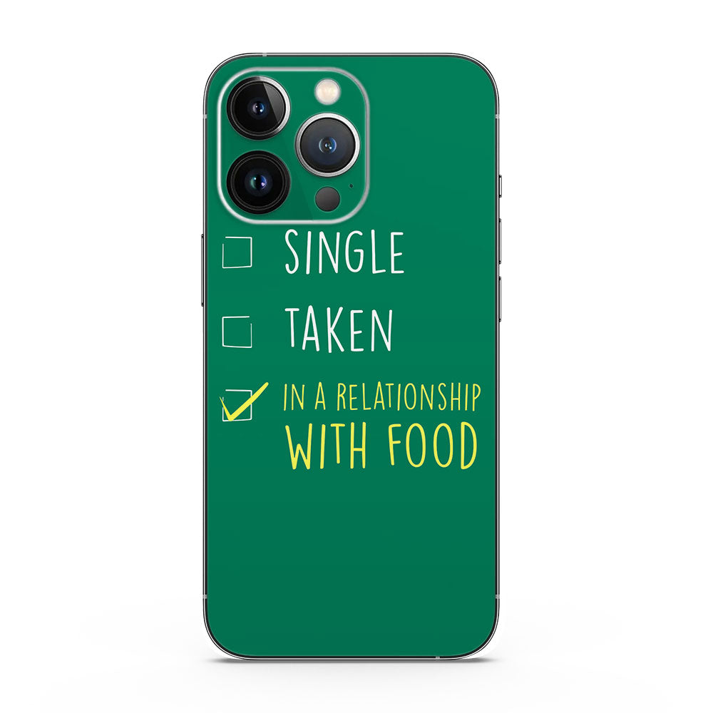Fomo Store Mobile Skins Quotes In a Relationship with Food