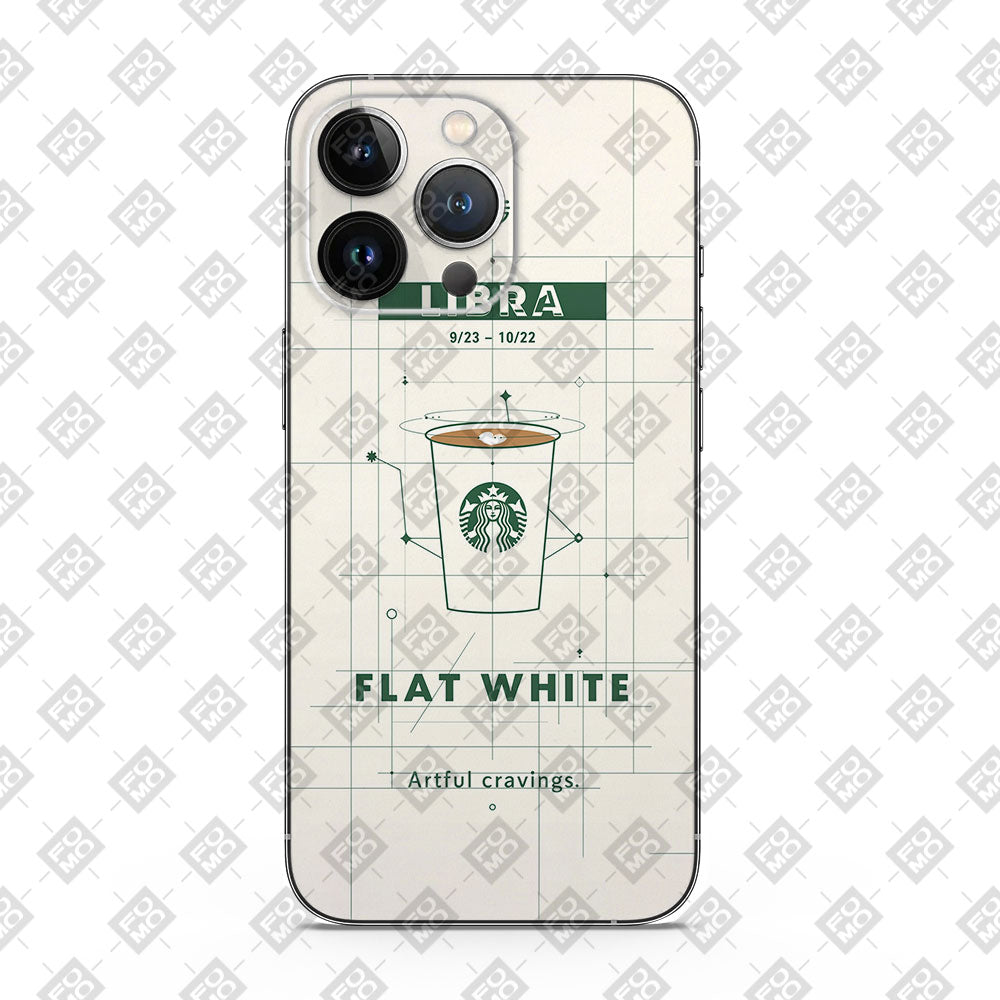 Fomo Store Mobile Skins Miscellaneous Libra Flat White