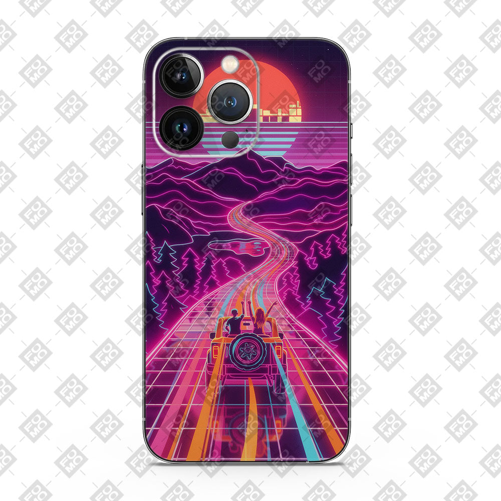 Fomo Store Mobile Skins Miscellaneous Neon Road Trip