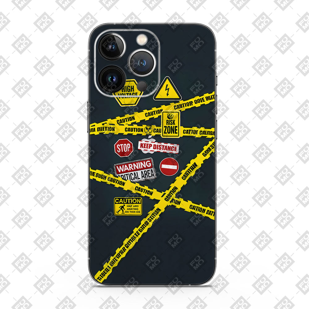 Fomo Store Mobile Skins Miscellaneous Caution Danger Ahead