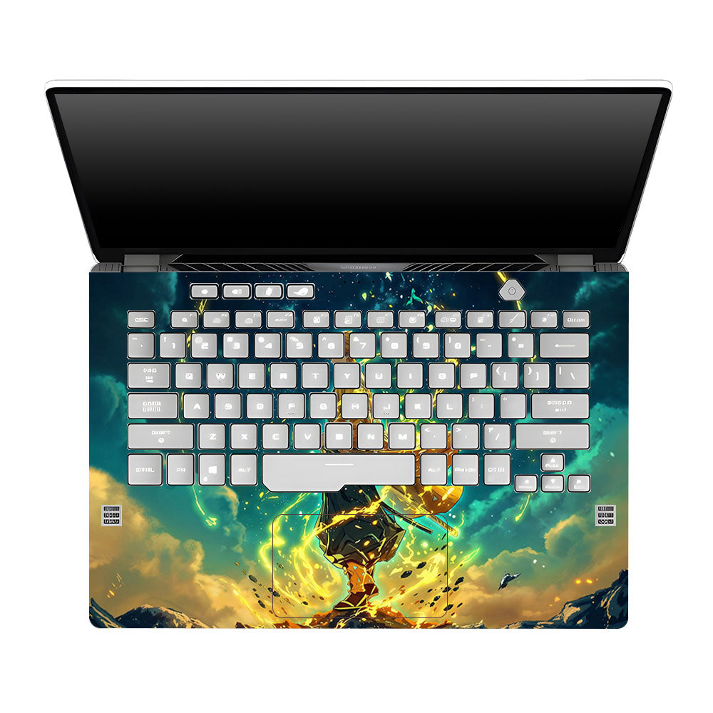 Backlit SAMURAI Jacket Asus ROG Zephyrus G14 GA401 Laptop Skin