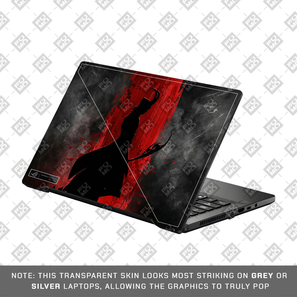 Loki Silhouette Red Strike Asus ROG Zephyrus G14 GA401 Laptop Skin