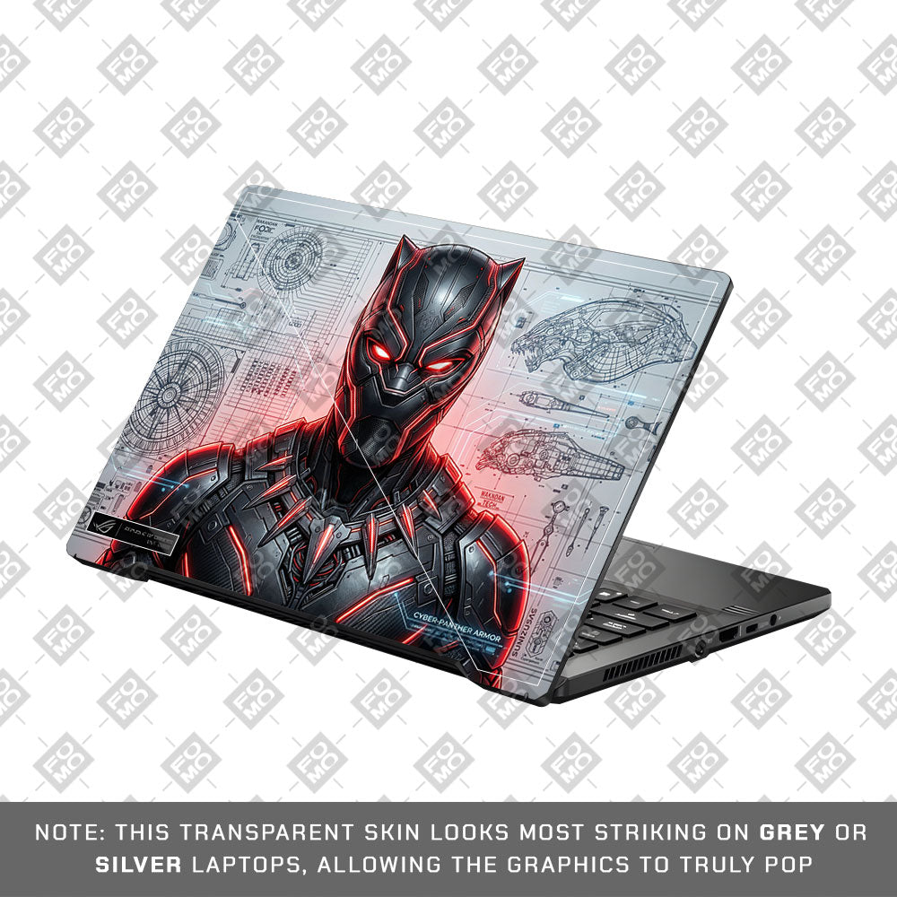 Futuristic Black Panther Asus ROG Zephyrus G14 GA401 3D Laptop Skin