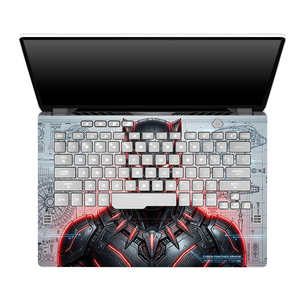 Black Panther Vibranium Tech Asus ROG Zephyrus G14 GA401 Laptop Skin