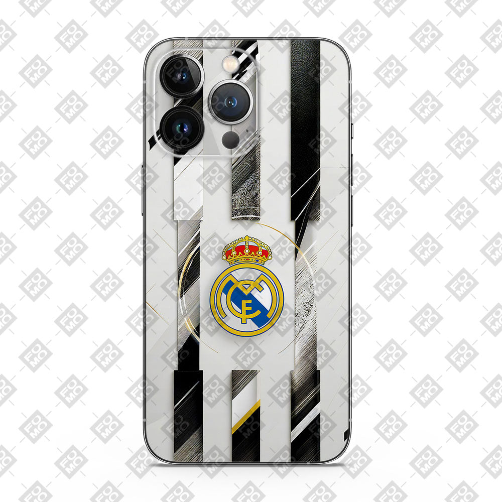 Real Madrid Minimal White Crest Mobile Skin