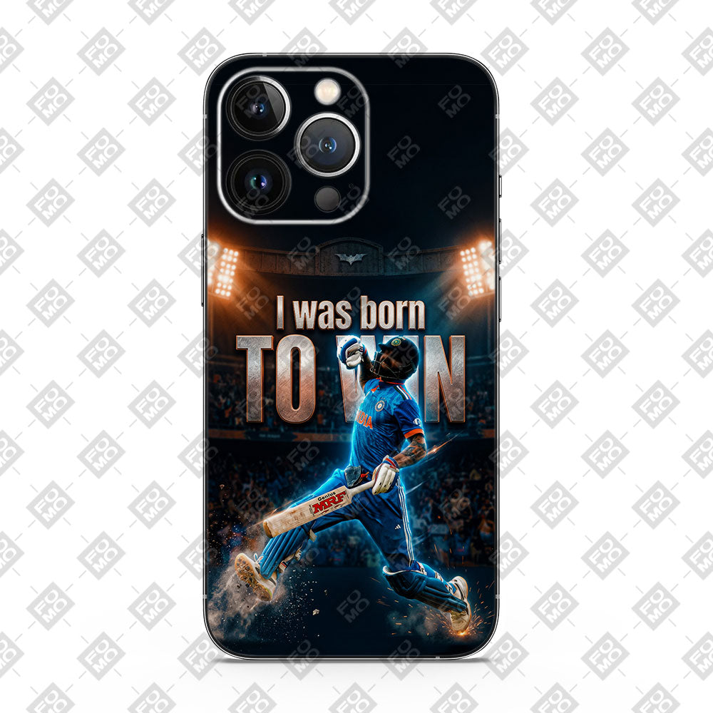 Virat Kohli Born To Win Sports Mobile Skin