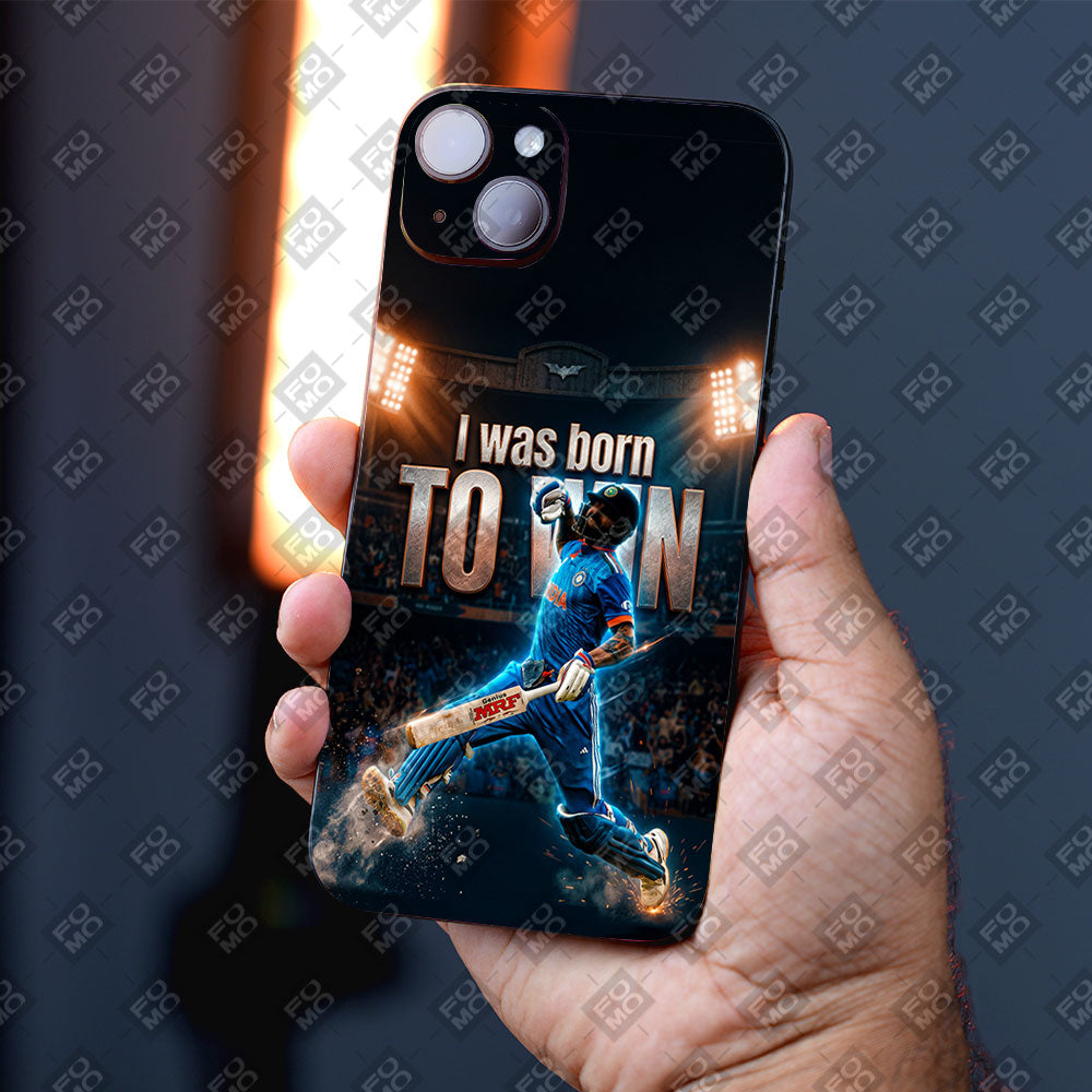 Virat Kohli Born To Win Sports Mobile Skin