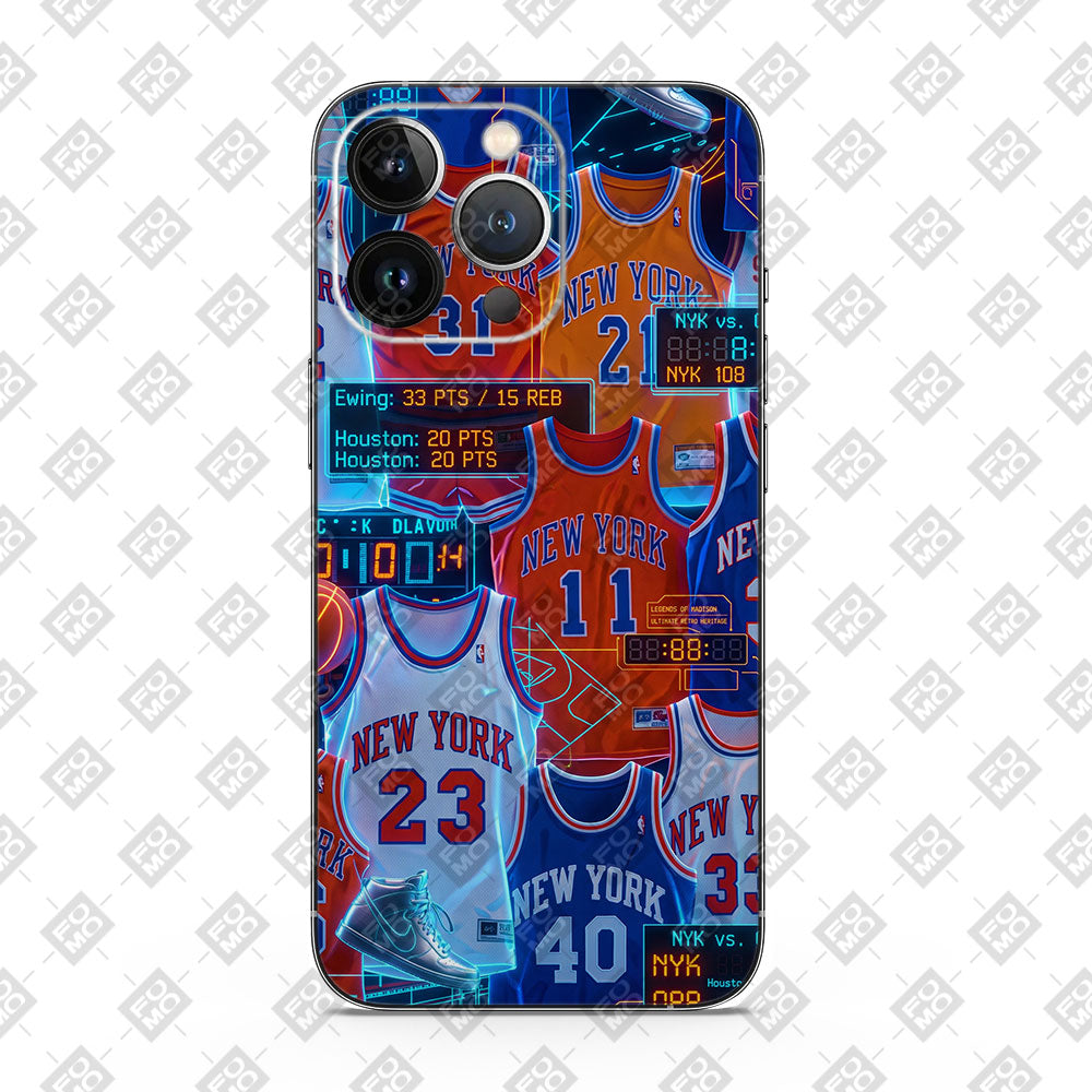 New York Knicks Retro Jerseys Sports Mobile Skin