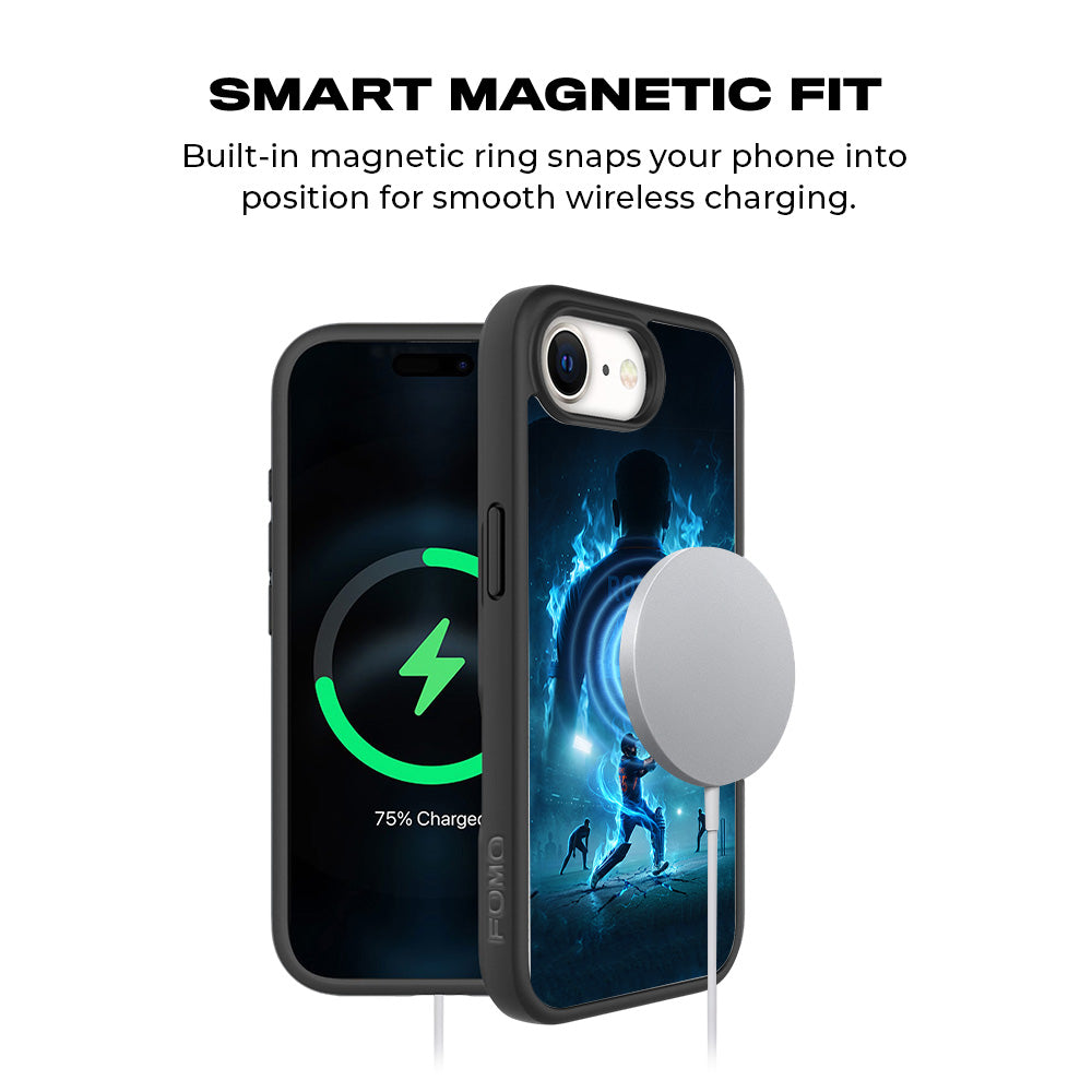 Rohit Sharma Hitman 45 Sports 3D Skin with Shockguard Armour Magsafe Case for Apple iPhone 16E