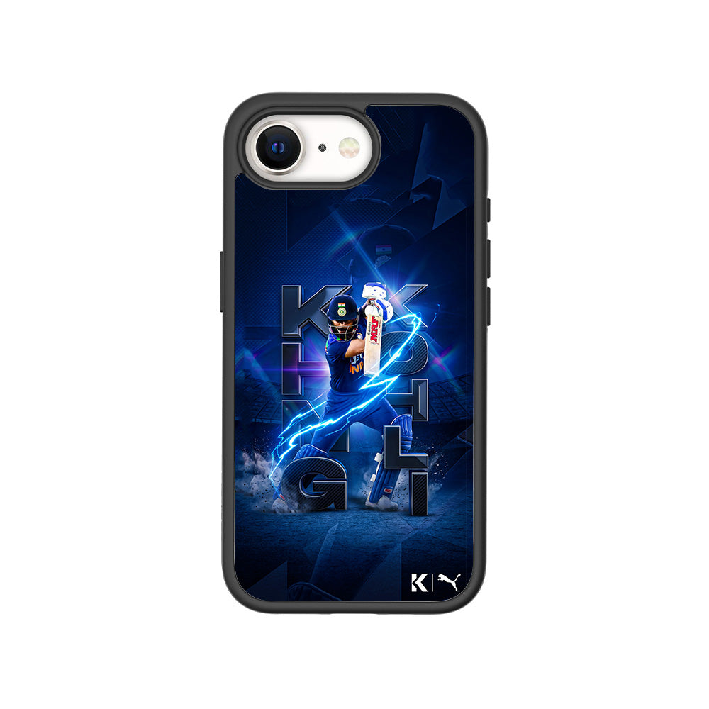 Virat Kohli King Kohli Cricket Sports 3D Skin with Shockguard Armour Magsafe Case for Apple iPhone 16E