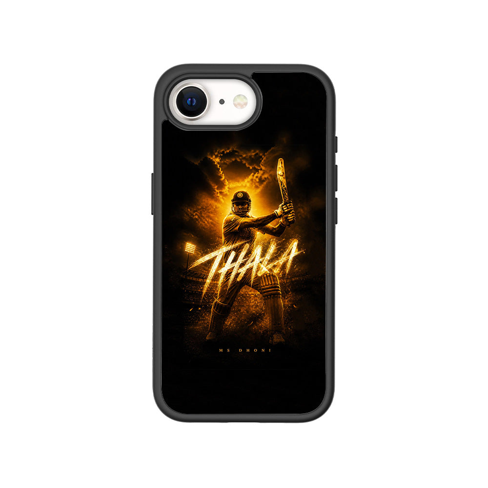 MS Dhoni THALA Cricket Sports 3D Skin with Shockguard Armour Magsafe Case for Apple iPhone 16E