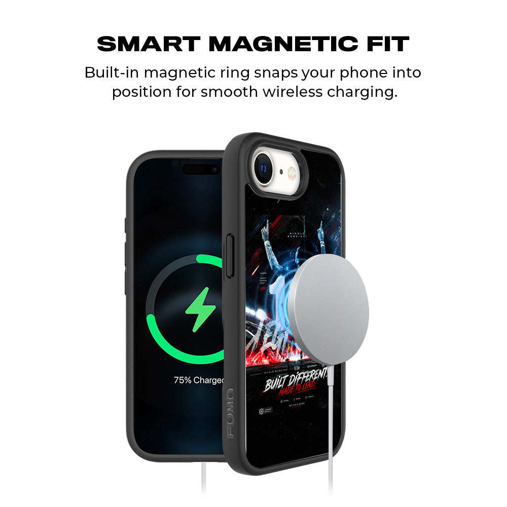Number 10 Football Sports 3D Skin with Shockguard Armour Magsafe Case for Apple iPhone 16E