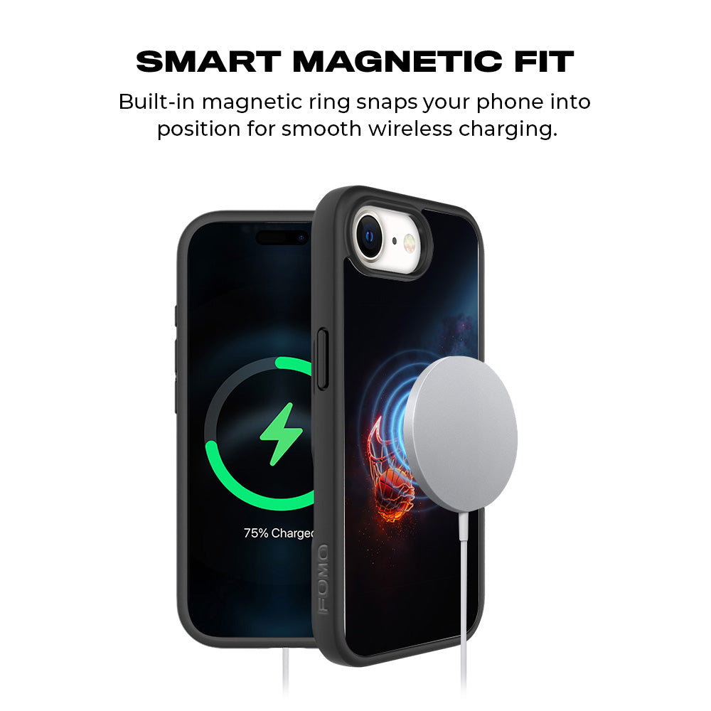 Basketball Nike Fire Sports 3D Skin with Shockguard Armour Magsafe Case for Apple iPhone 16E