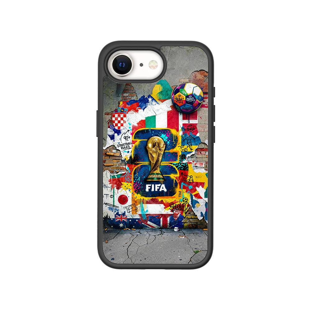 FIFA World Cup Streetstyle Sports 3D Skin with Shockguard Armour Magsafe Case for Apple iPhone 16E
