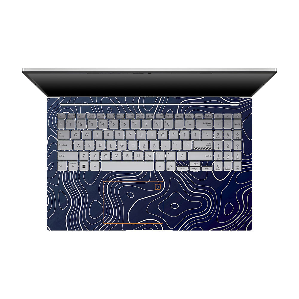 Fluid Lines Design Asus VivoBook 15 X1504VA Laptop Skin
