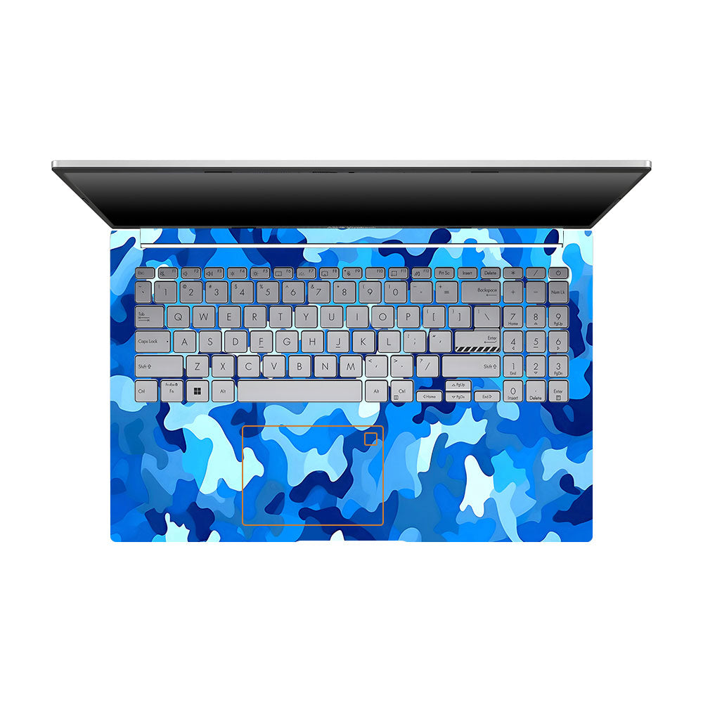 Arctic Blue Camo Pattern Asus VivoBook 15 X1504VA Laptop Skin