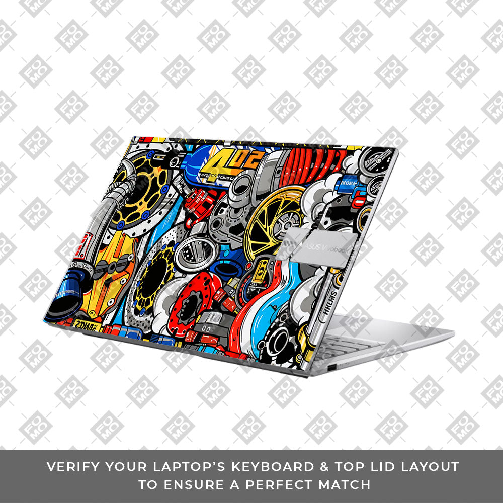 Mechanical Chaos Asus VivoBook 15 X1504VA Laptop Skin