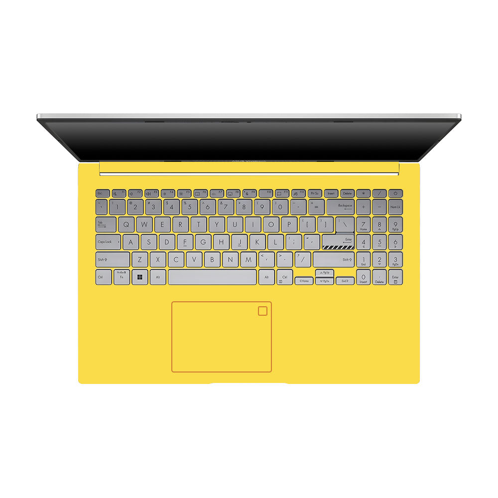 Textured Yellow Asus VivoBook 15 X1504VA Laptop Skin