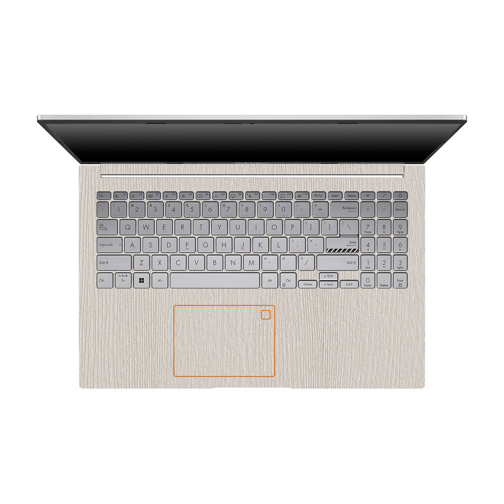 Textured White Wood Asus VivoBook 15 X1504VA Laptop Skin