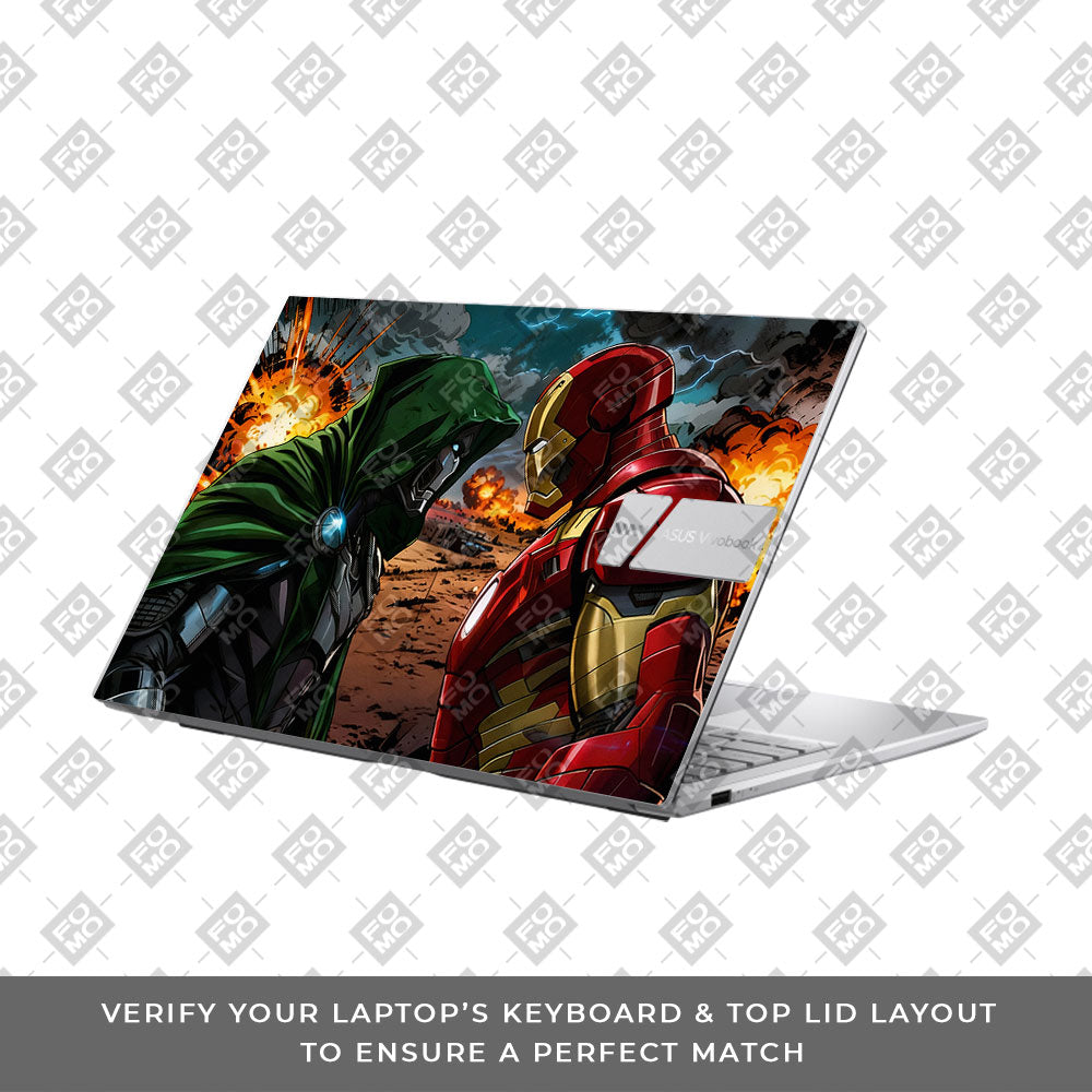 Iron Man vs Doom Asus VivoBook 15 X1504VA 3D Laptop Skin