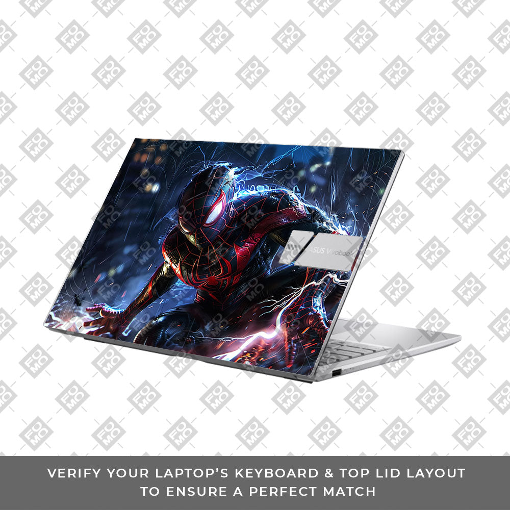 Miles Morales Shockwave Asus VivoBook 15 X1504VA 3D Laptop Skin