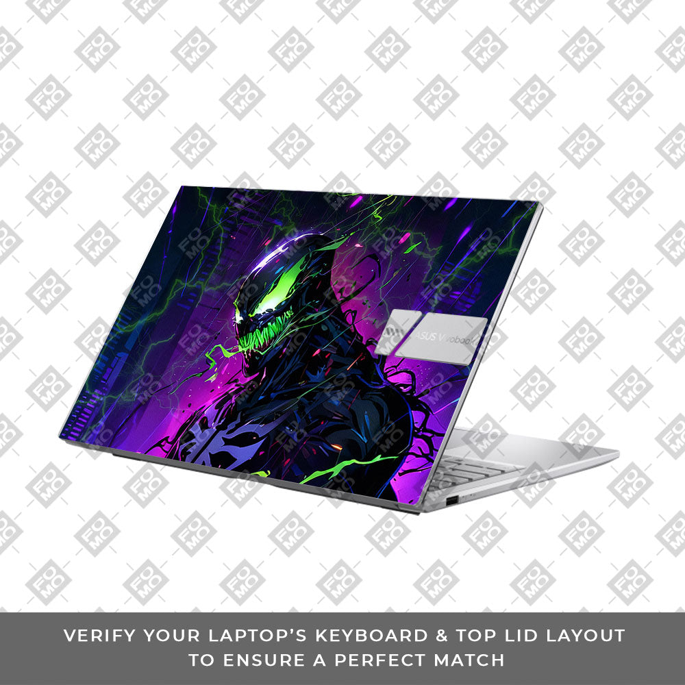 Venom Chaos Surge Asus VivoBook 15 X1504VA 3D Laptop Skin