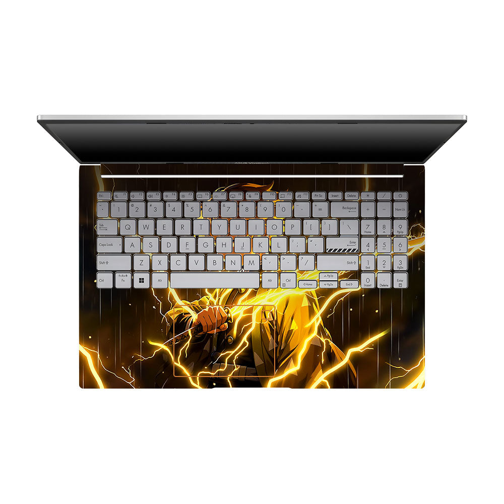 Thunder Soul Lightning Zenitsu Asus VivoBook 15 X1504VA 3D Laptop Skin