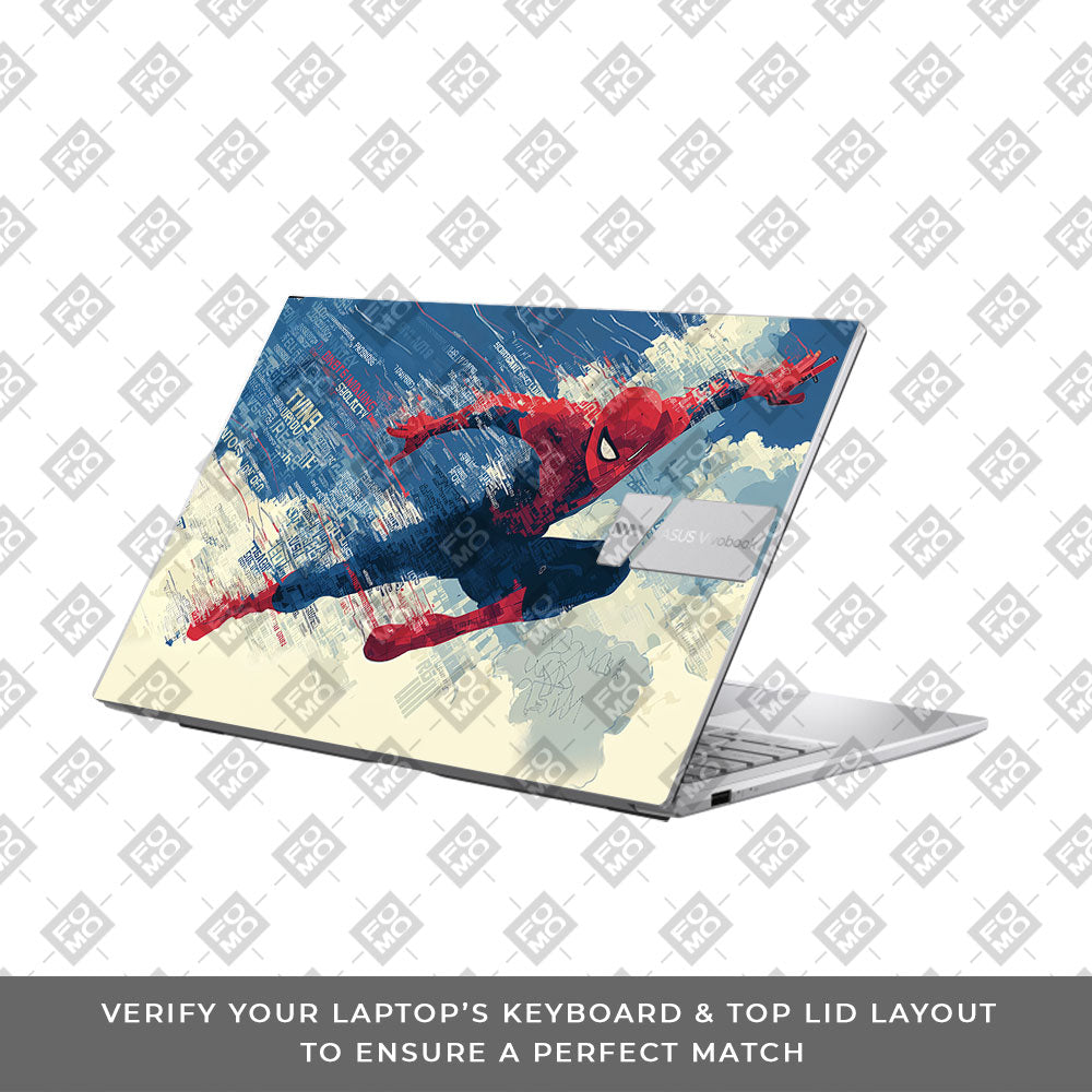 Spiderman Velocity Asus VivoBook 15 X1504VA Laptop Skin