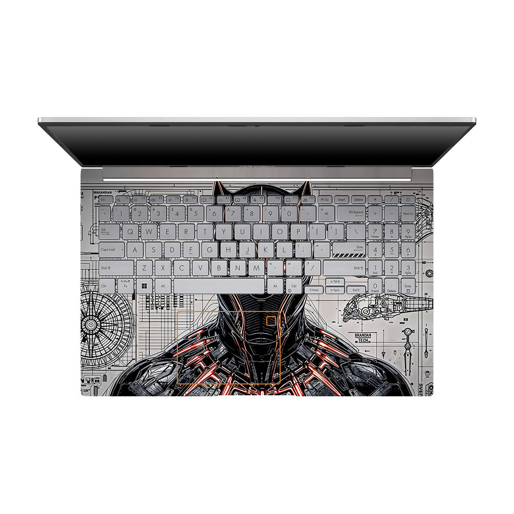 Black Panther Vibranium Tech Asus VivoBook 15 X1504VA 3D Laptop Skin
