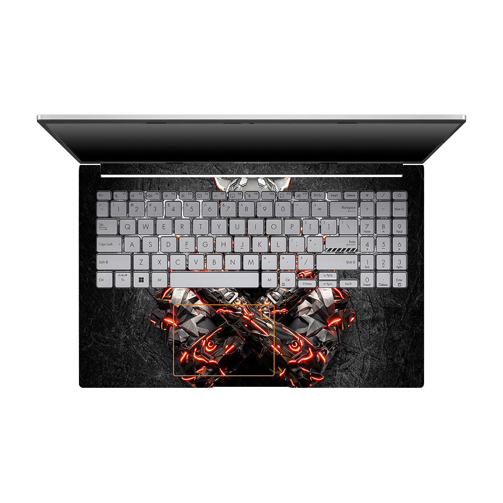 Black Panther Glowing Fury Asus VivoBook 15 X1504VA Laptop Skin