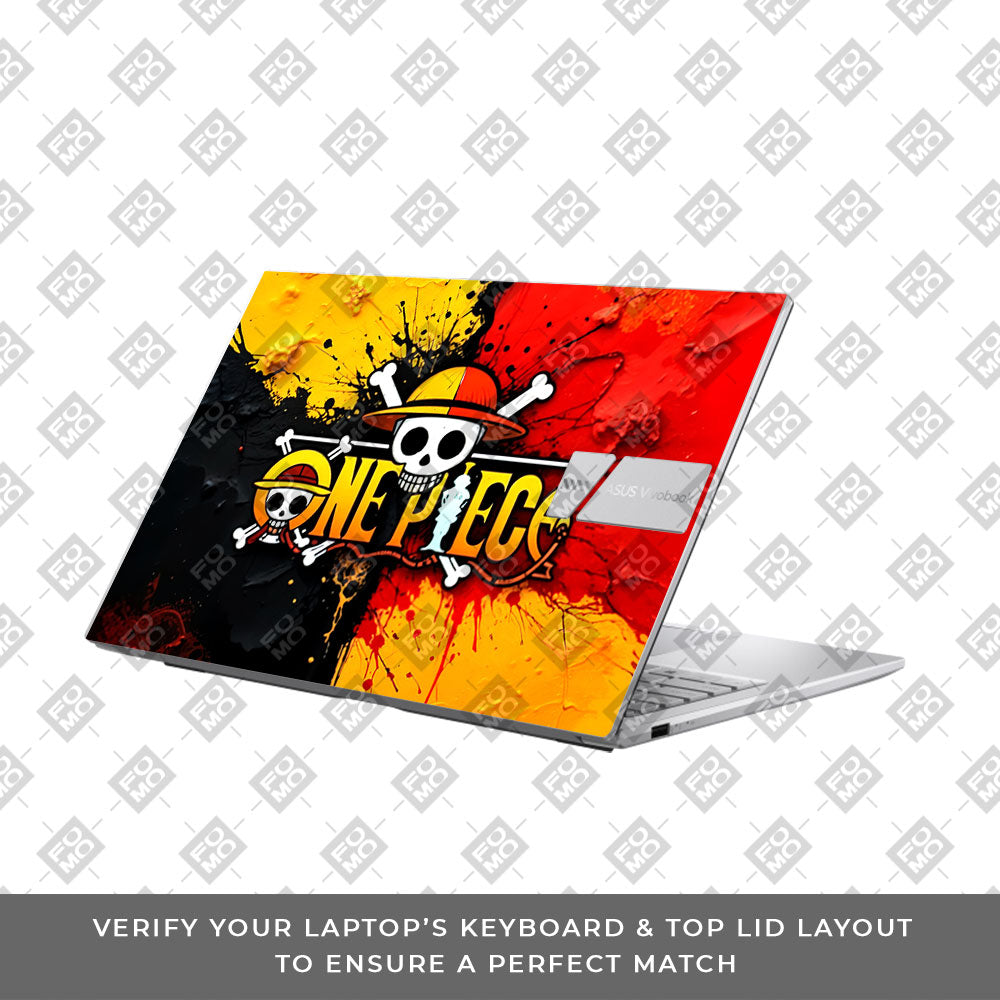 One Piece Paint Splash Asus VivoBook 15 X1504VA Laptop Skin