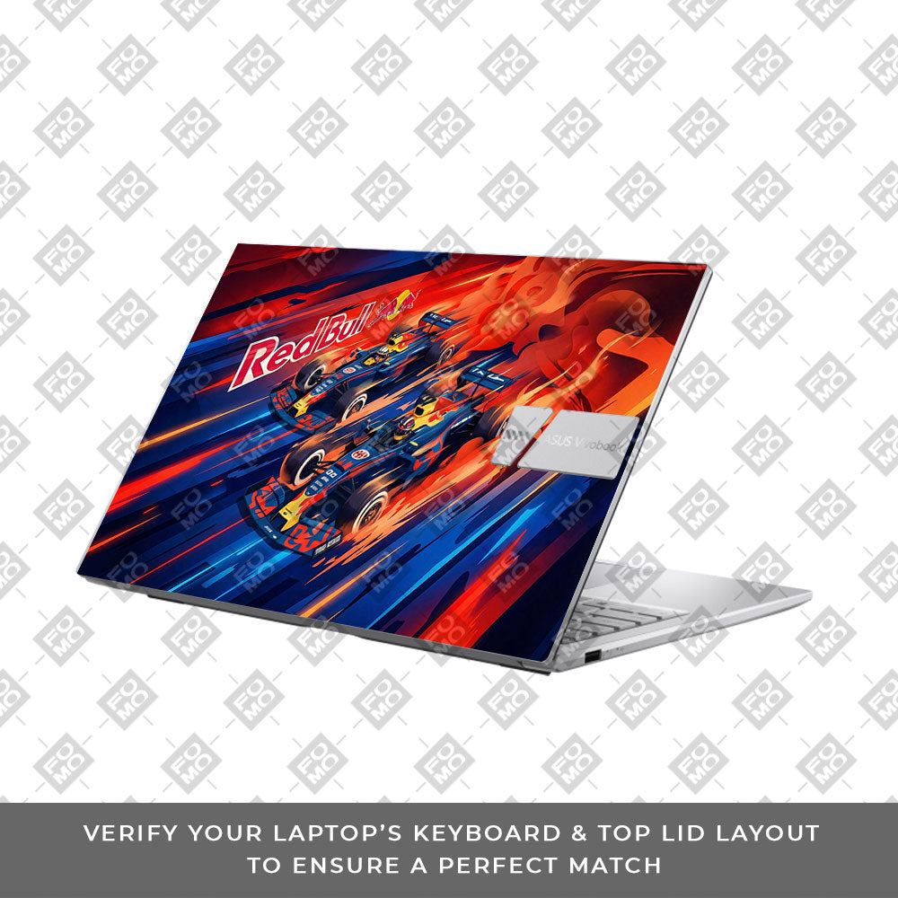 Red Bull Racing Velocity Asus VivoBook 15 X1504VA Laptop Skin