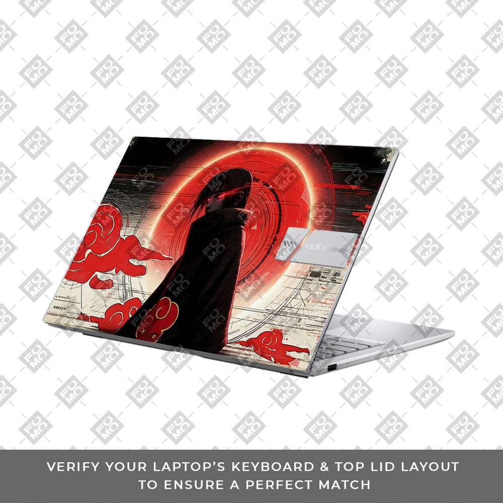 Itachi Uchiha Mark of the Akatsuki Asus VivoBook 15 X1504VA Laptop Skin