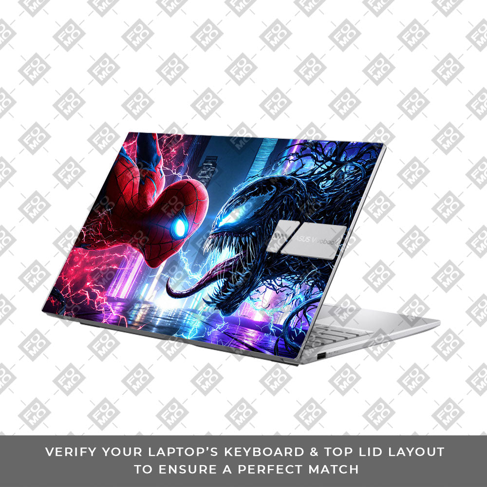 Spiderman vs Venom Showdown Asus VivoBook 15 X1504VA Laptop Skin