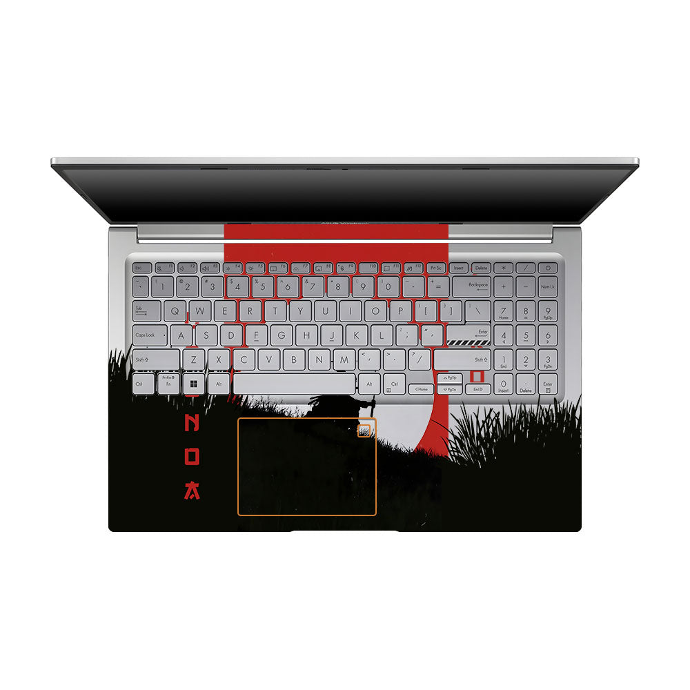 Transparent Swordsman’s Resolve Asus VivoBook 15 X1504VA Laptop Skin